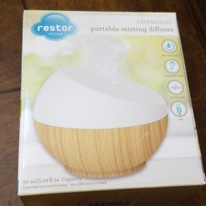 Restor potrable essential oil ultrasonic diffuser